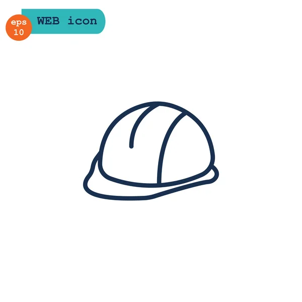 Protective hardhat icon — Stock Vector