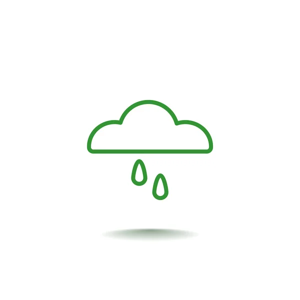 Regen wolk pictogram — Stockvector