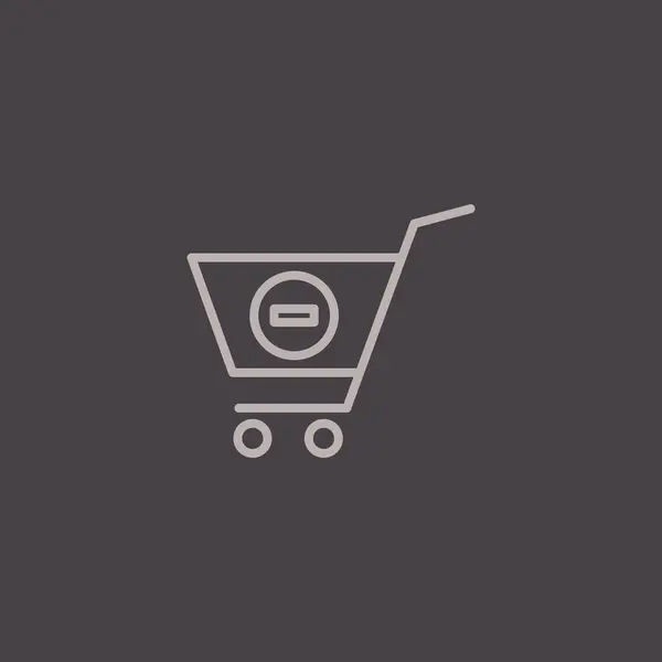 Shopping cart icon — Stock Vector