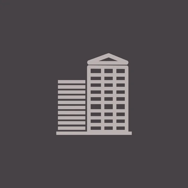 Apartman épület ikon — Stock Vector