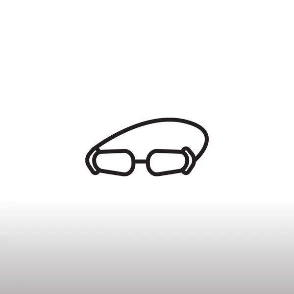 Accessoire bril pictogram — Stockvector