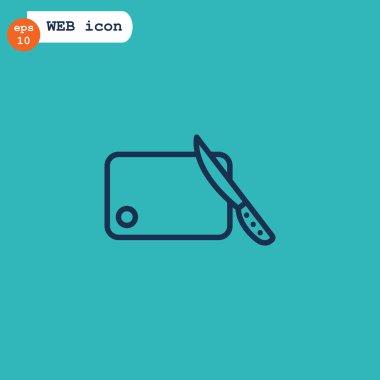 bıçak ve kesim Panosu simgesi