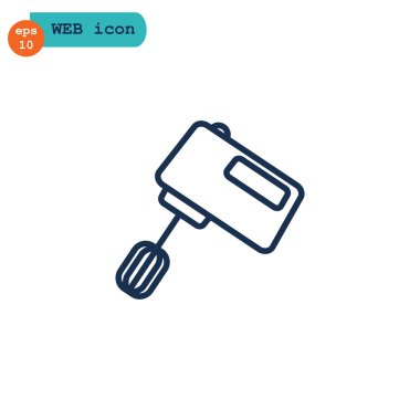 mutfak elektrikli karıştırıcı simgesini