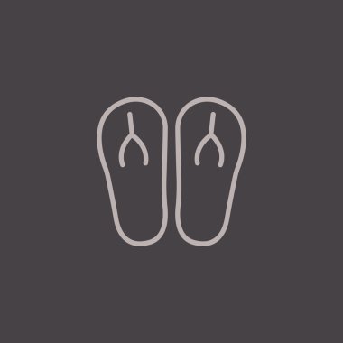 Yaz parmak arası terlik simgesi