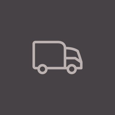 Düz simgesi kamyon taşımacılığı