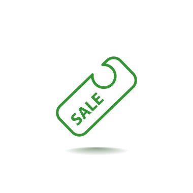 Satılık etiketi, rozet simge