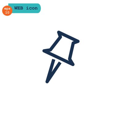 Düz raptiye simgesini