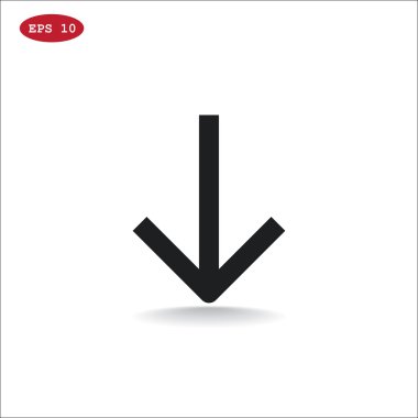 aşağı, ok simgesi indir