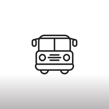 Otobüs Düz Simgesi