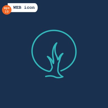 soyut ağaç simgesi