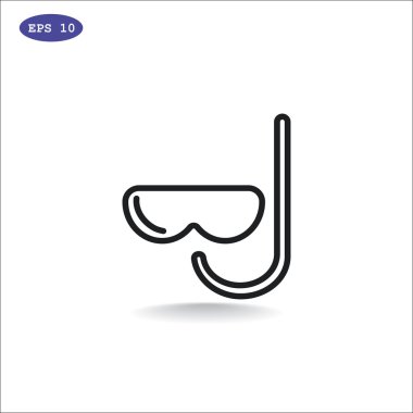 şnorkel ve maske simgesi