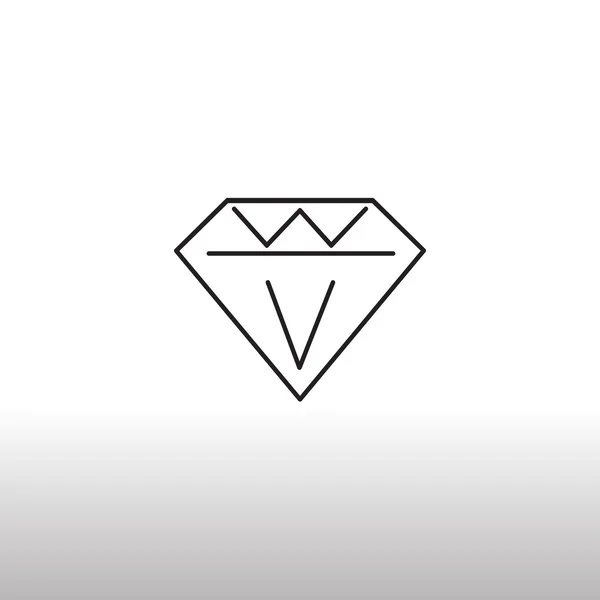 다이아몬드 보석으로 만든 아이콘 — 스톡 벡터