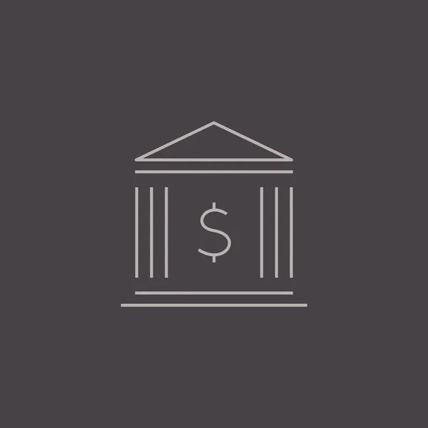 Bankenbau-Ikone — Stockvektor