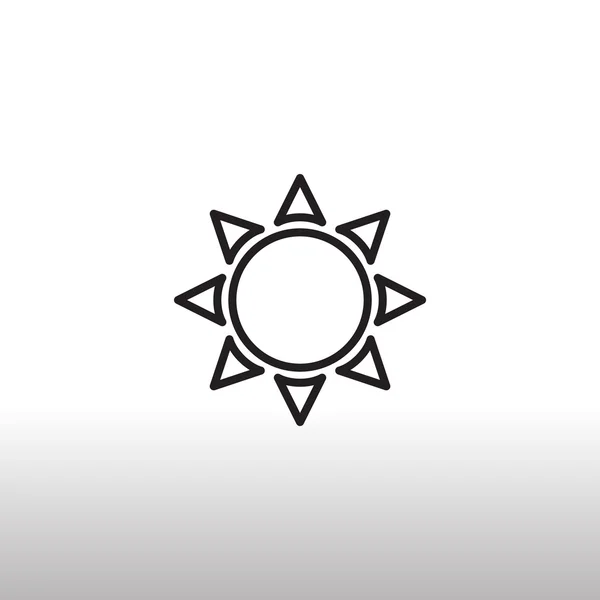 Солнце, солнечная икона — стоковый вектор