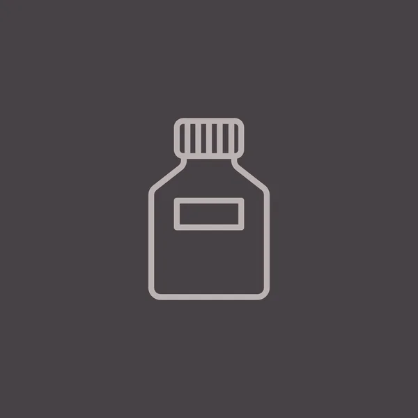 Sıvı simge için cam şişe — Stok Vektör