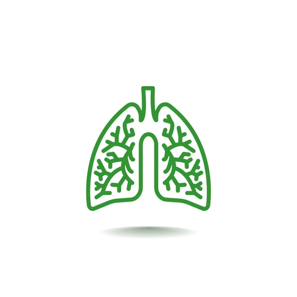 Икона органов легких человека — стоковый вектор