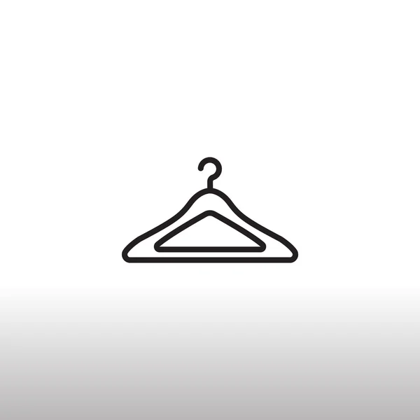 Empty clothing hanger icon — Stock Vector