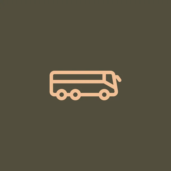 Bus vervoer pictogram — Stockvector