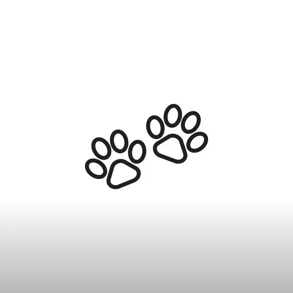 Paws web icon — Stock Vector