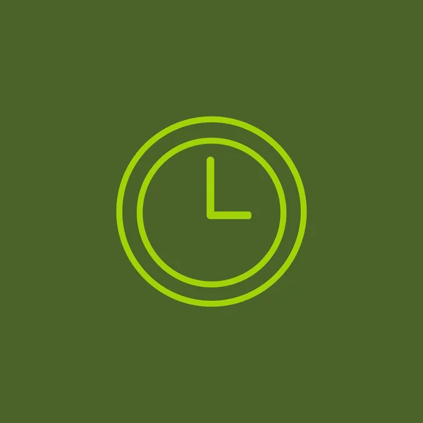 Reloj, icono de tiempo — Vector de stock