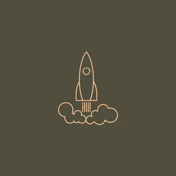 Space rocket icon — Stock Vector