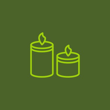 yanan mumlar simgesi