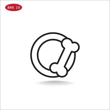 kase için evde beslenen hayvan yiyecek simgesi