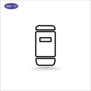 Kağıt gıda konteyner simgesi