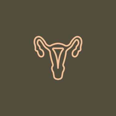 kadın üreme sistemi simgesi