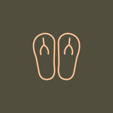 Yaz parmak arası terlik simgesi