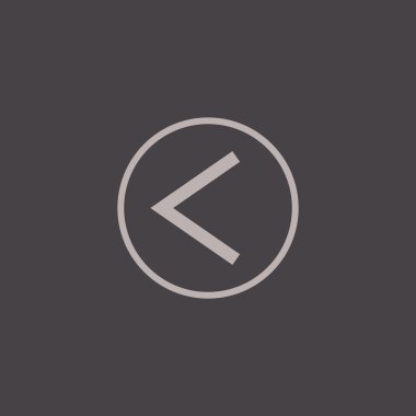 Arka kapağı transparan, önceki ok simgesi