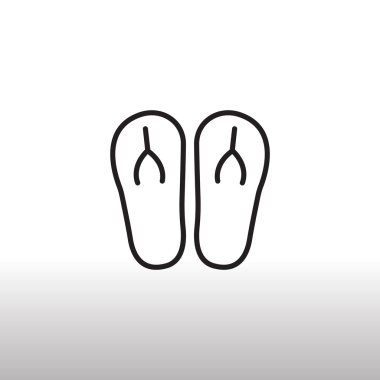 Yaz parmak arası terlik simgesi