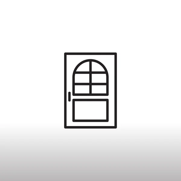 Значок двери дома — стоковый вектор