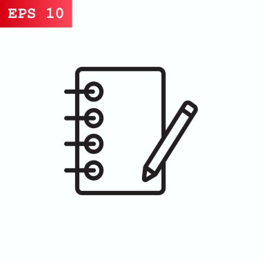 defter ve kalem simgesini 