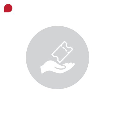 Tasarım bilet simgesinin