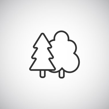 Orman simgesi, illüstrasyon 