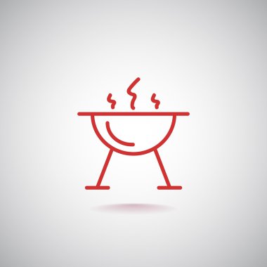 mangal barbekü simgesi 