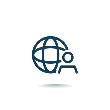 küresel iş simgesi  