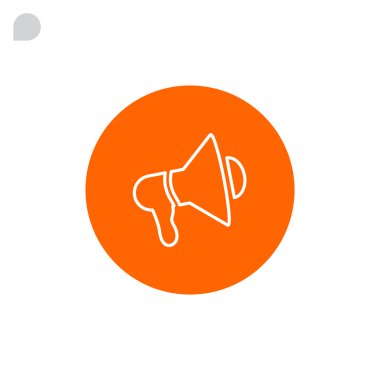 Tasarım megafon simgesinin