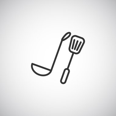 Kepçe, spatula simgesi