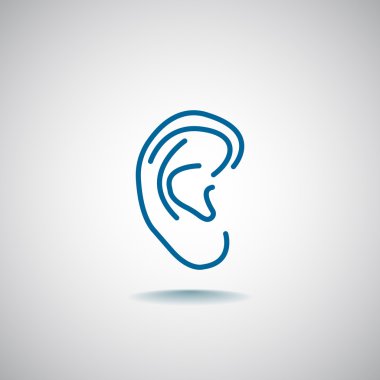 İnsan kulağının simgesi 