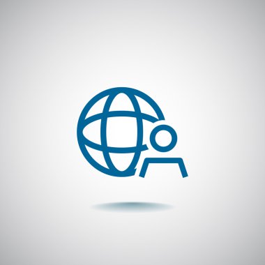 küresel iş simgesi  