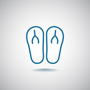 plaj terlikleri simgesi