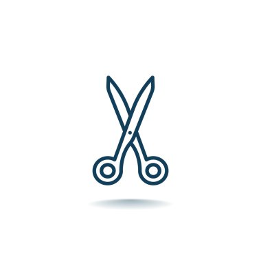 Makas simgesi, illüstrasyon 