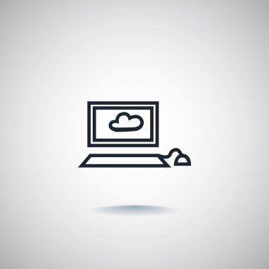 simge Laptop, illüstrasyon 