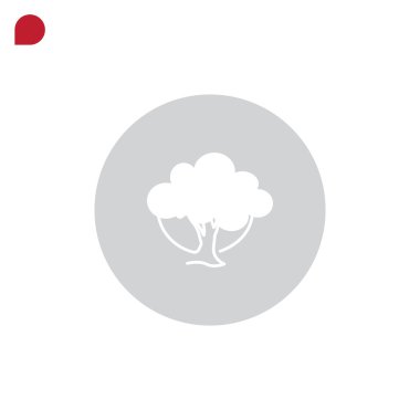 ağaç simgesiyle, illüstrasyon