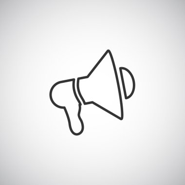 Tasarım megafon simgesinin