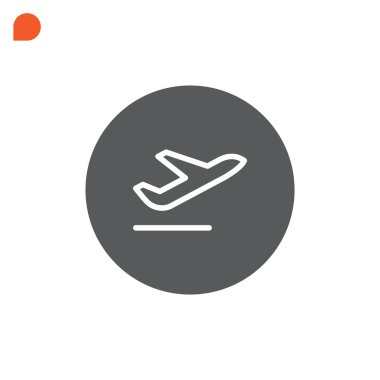 Uçak simgesi, illüstrasyon 