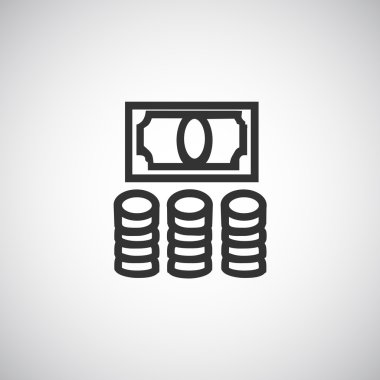 para sikke ve bill simgesi