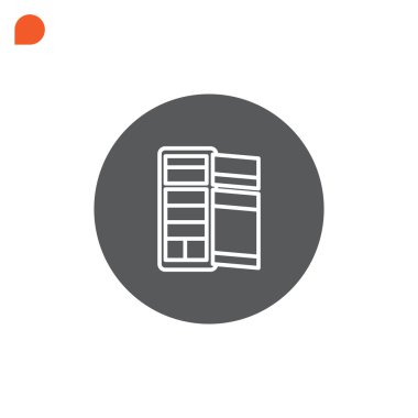 Buzdolabı simgesi, illüstrasyon 